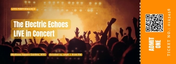 Free Sample Concert Ticket Template to Edit Online