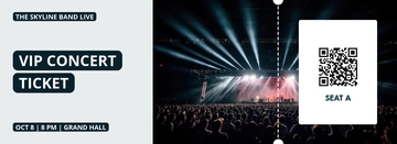 Free VIP Concert Ticket Template to Edit Online