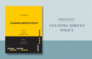 Cleaning Services Policy Template