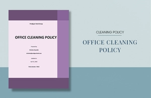 Office Cleaning Policy Template