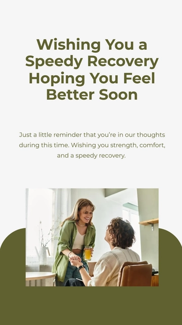 Free Get Well Soon Facebook Story Template to Edit Online