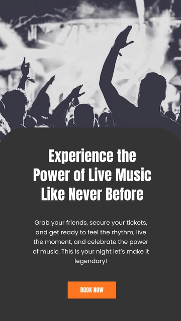 Free Music Event Facebook Story Template to Edit Online