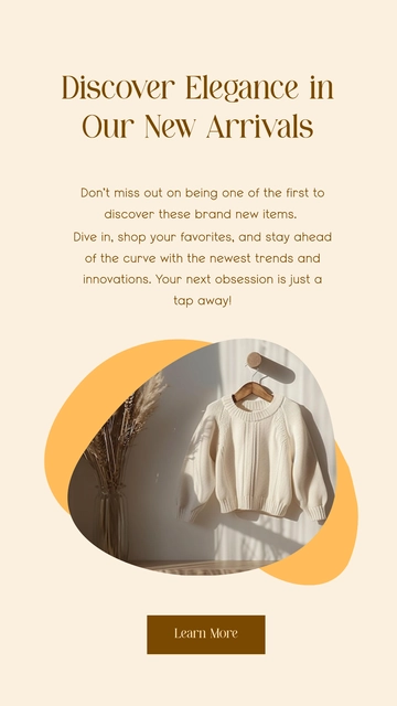 Free New Arrival Facebook Story Template to Edit Online