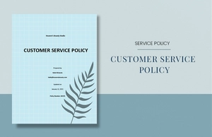 Sample Customer Service Policy Template