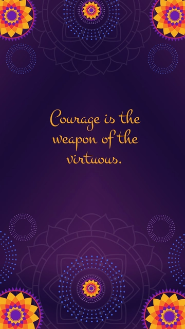Free Inspirational Dussehra Quotes Template to Edit Online