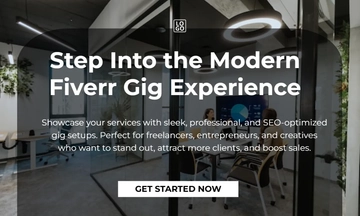 Free Modern Fiverr Gig Template to Edit Online