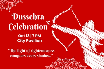 Free Dussehra Quotes Banner Template to Edit Online