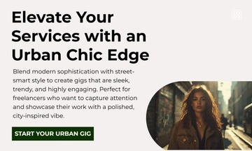 Free Urban Chic Fiverr Gig Template to Edit Online