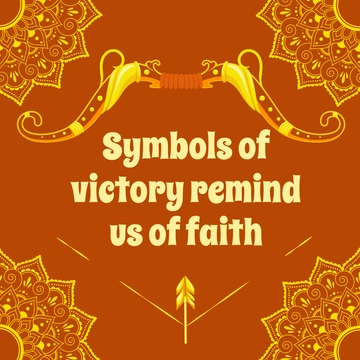 Free Dussehra Quotes Clipart Template to Edit Online
