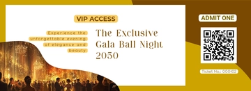 Free VIP Event Ticket Template to Edit Online