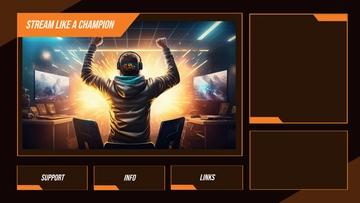 Free Tournament Twitch Overlay Template to Edit Online