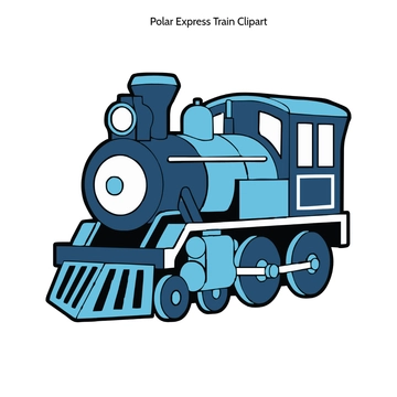 Free Polar Express Train Clipart to Edit Online