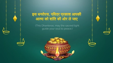 Free Hindi Dhanteras Background Template to Edit Online