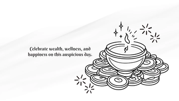 Free Dhanteras Illustration Background Template to Edit Online