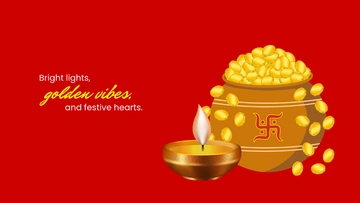 Free Dhanteras Festival Background Template to Edit Online