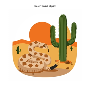Free Desert Snake Clipart to Edit Online