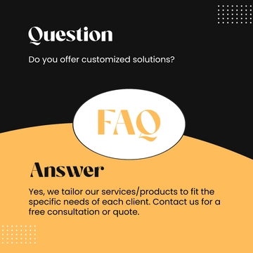 Free Business FAQ Post Template to Edit Online