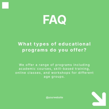 Free University FAQ Template to Edit Online