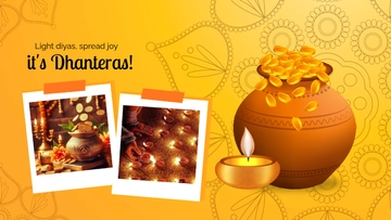 Free Dhanteras Photo Background Template to Edit Online