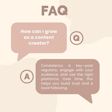 Free Content Creator FAQ Template to Edit Online