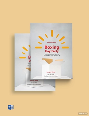 Boxing Day Party Invitation Template