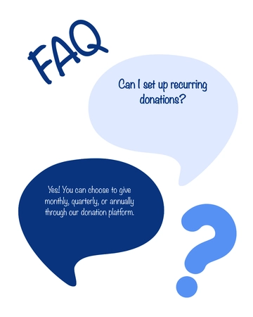 Free Donation FAQ Instagram Post Template to Edit Online