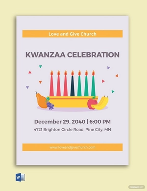 Kwanzaa Celebration Flyer Template