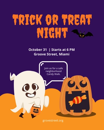 Free Halloween Trick or Treat Instagram Post Template to Edit Online Free Halloween Trick or Treat Instagram Post Template to Edit Online
