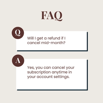 Free Subscription FAQ Post Template to Edit Online