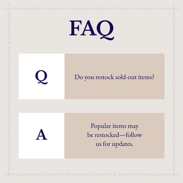Free Fashion FAQ Post Template to Edit Online