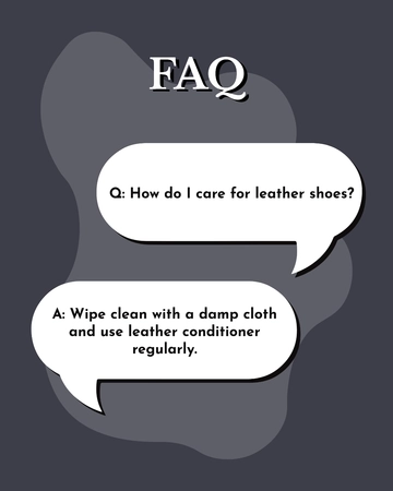 Free Shoes FAQ Instagram Post Template to Edit Online