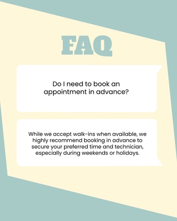 Free Nail Salon FAQ Instagram Post Template to Edit Online