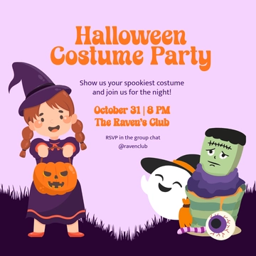 Free Halloween Costume Party WhatsApp Post Template to Edit Online Free Halloween Costume Party WhatsApp Post Template to Edit Online