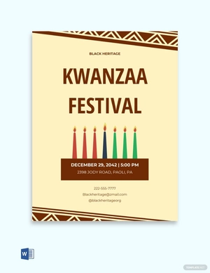 Kwanzaa Festival Flyer Template