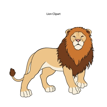 Free Lion Animal Vector Clipart (PNG, SVG) to Edit Online