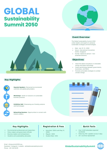 Free Event Fact Sheet Template to Edit Online