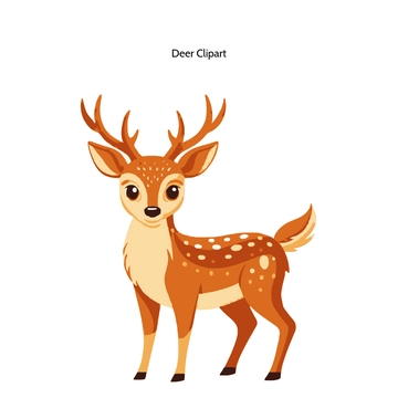 Free Deer Animal Vector Clipart (PNG, SVG) to Edit Online