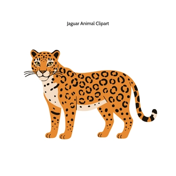 Free Jaguar Animal Vector Clipart (PNG, SVG) to Edit Online