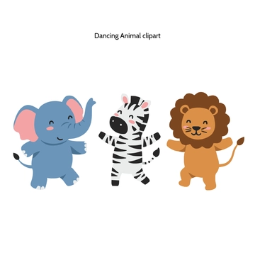 Free Dancing Animal Vector Clipart (PNG, SVG) to Edit Online