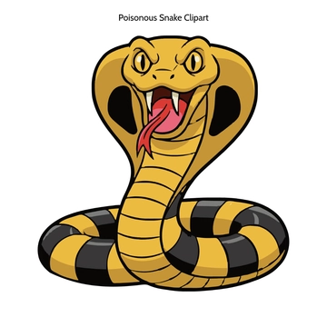 Free Poisonous Snake Clipart to Edit Online