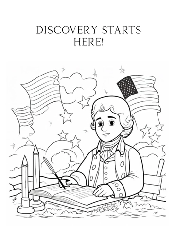 Free Black and White Columbus Day Coloring Page Template to Edit Online