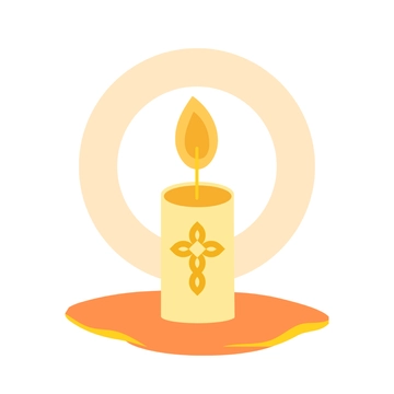 Free All Saints' Day Candle Template to Edit Online