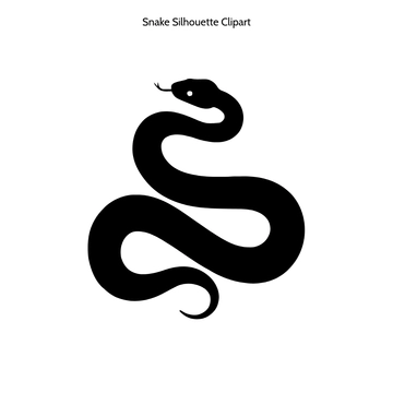 Free Snake Silhouette Clipart to Edit Online