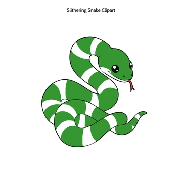Free Slithering Snake Clipart to Edit Online