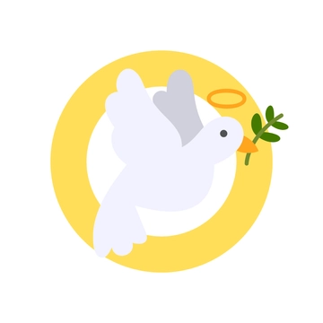 Free All Saints' Day Dove Template to Edit Online