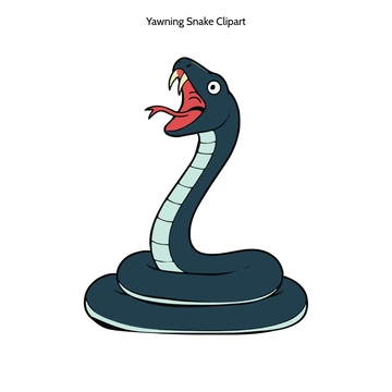 Free Yawning Snake Clipart to Edit Online