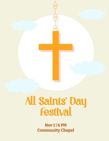 Free All Saints' Day Flyer Template to Edit Online