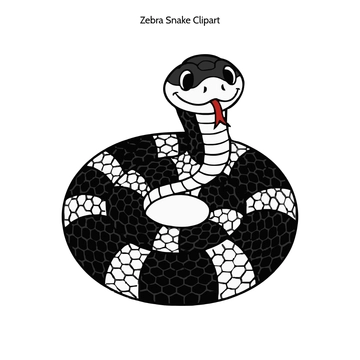 Free Zebra Snake Clipart to Edit Online