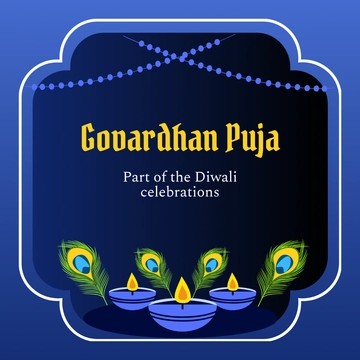 Free Professional Govardhan Puja Diwali Template to Edit Online