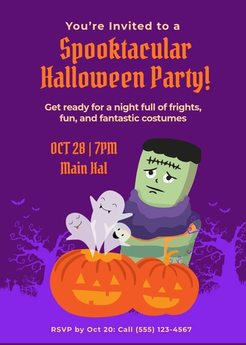 Free Halloween Party Invitation Template to Edit Online